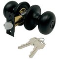 Prosource Entry Lock, Tubular Knob, Matte Black TFX900BSR4V24